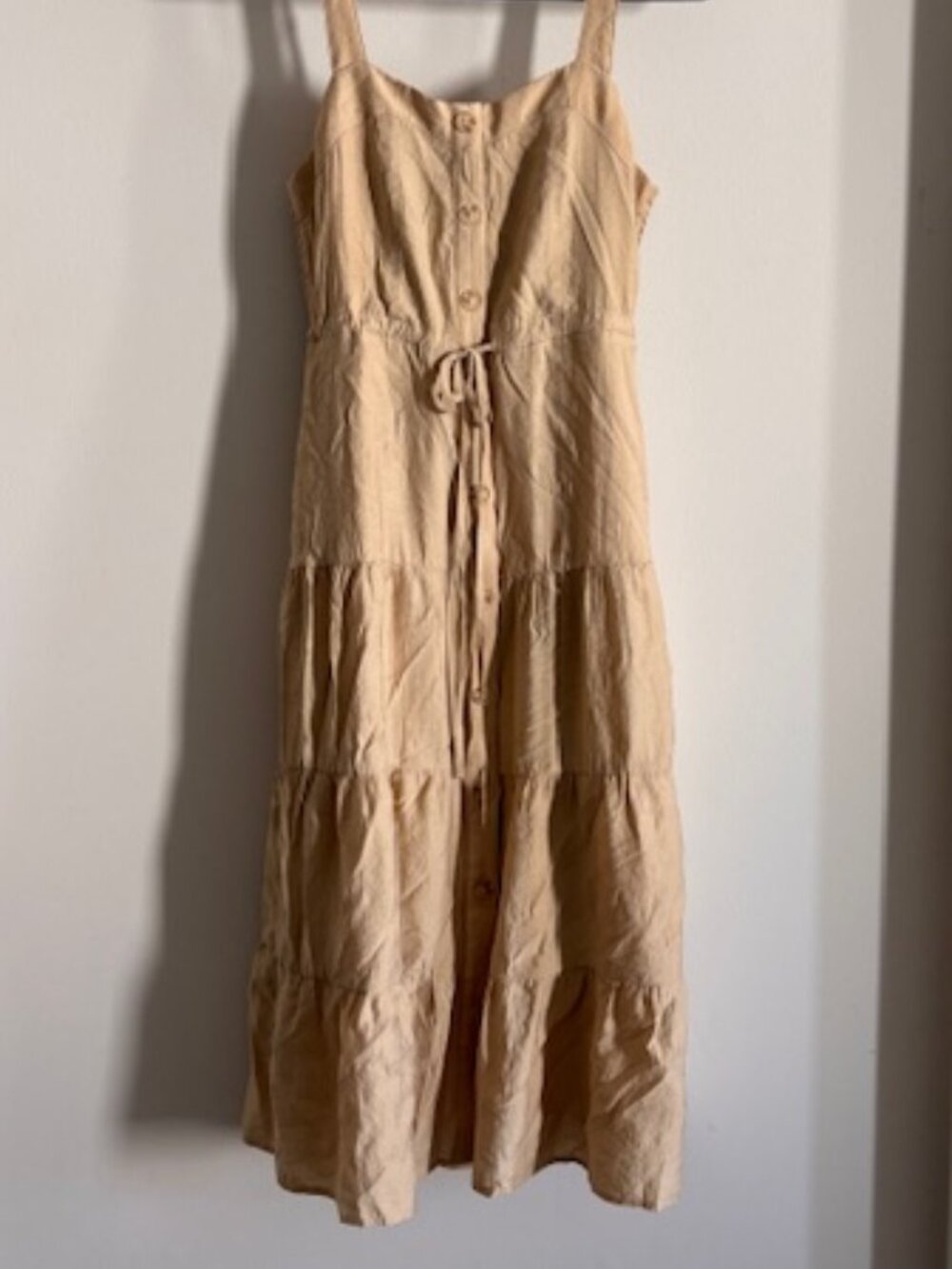 Wishlist Apparel Almond Blossom Tiered Dress - Size Small